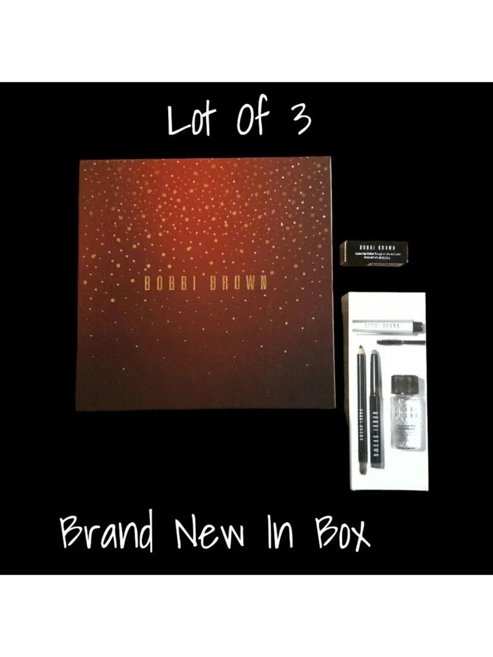 Bobbi Brown Lip Color Lipstick  Smokey in Seconds Set Gift Box New In Box